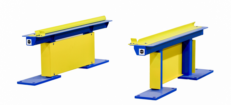p&d stand supports AMR material handling and withstands fork truck abuse