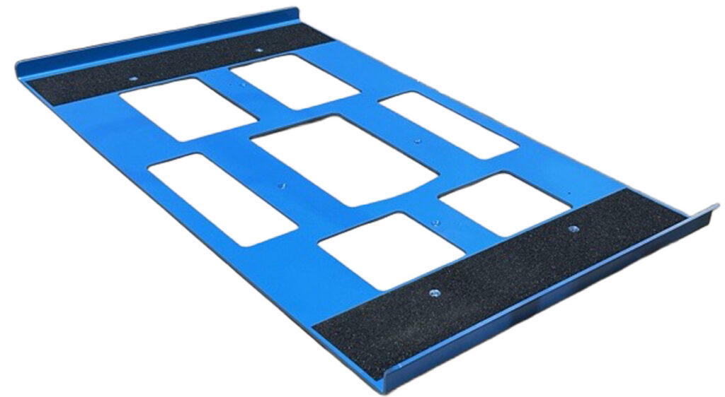 blue lightweight amr carry tooling to put on an amr